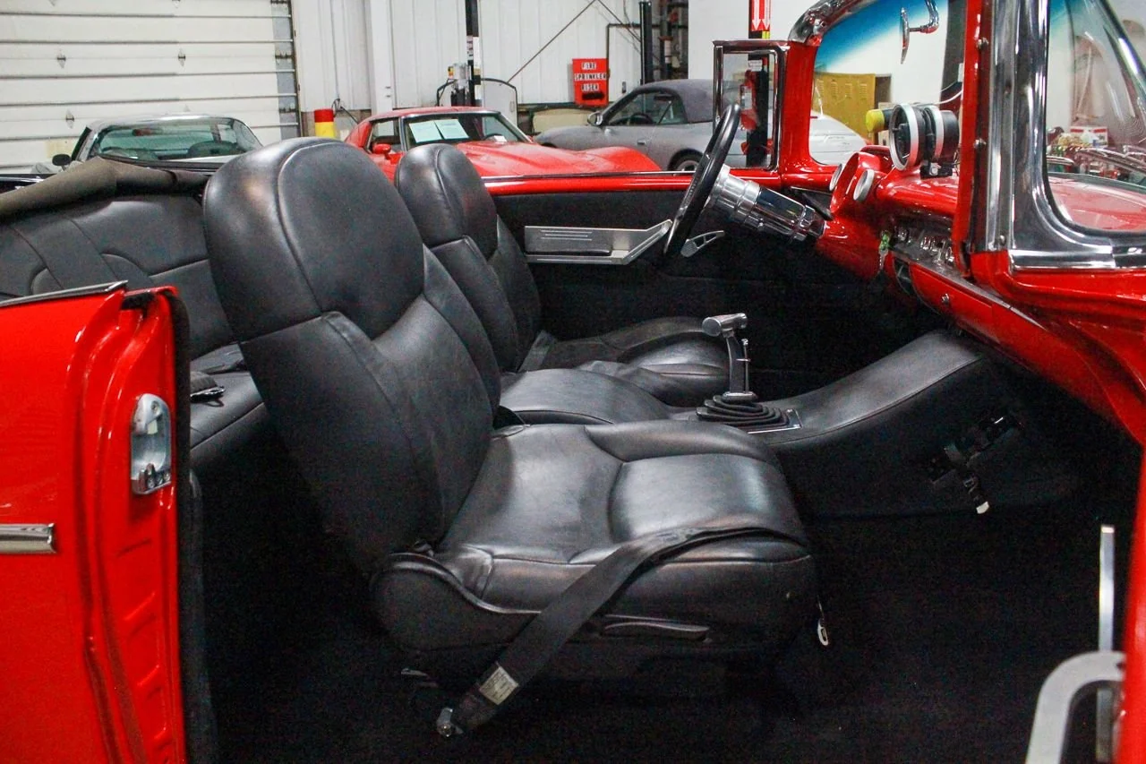 Interior of the 1957 Chevrolet Bel Air Convertible