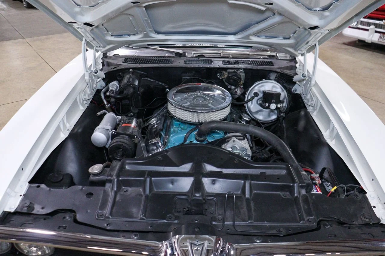Engine bay of the 1968 Pontiac GTO