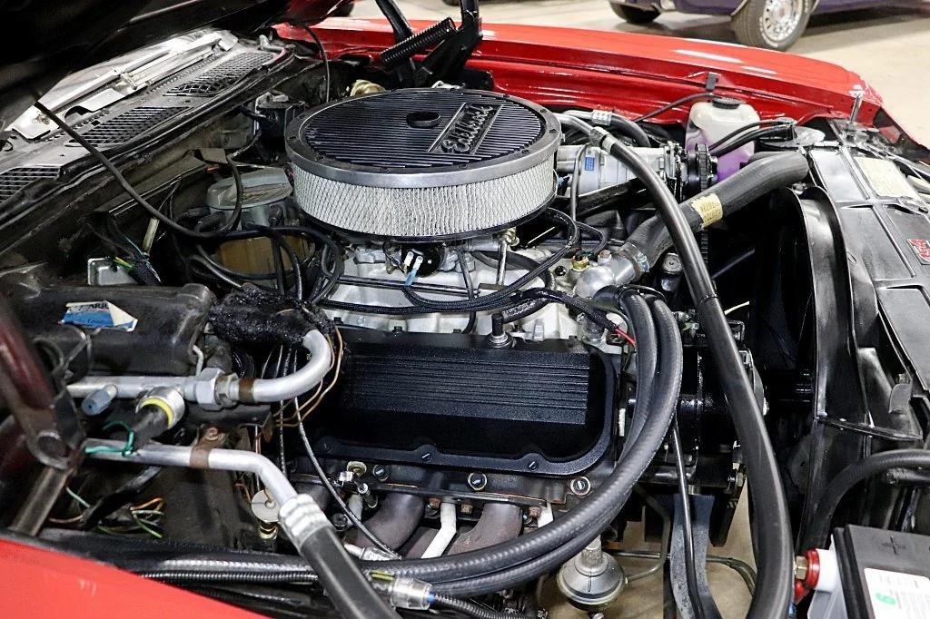 Engine bay of the 1972 Chevrolet Chevelle SS 454