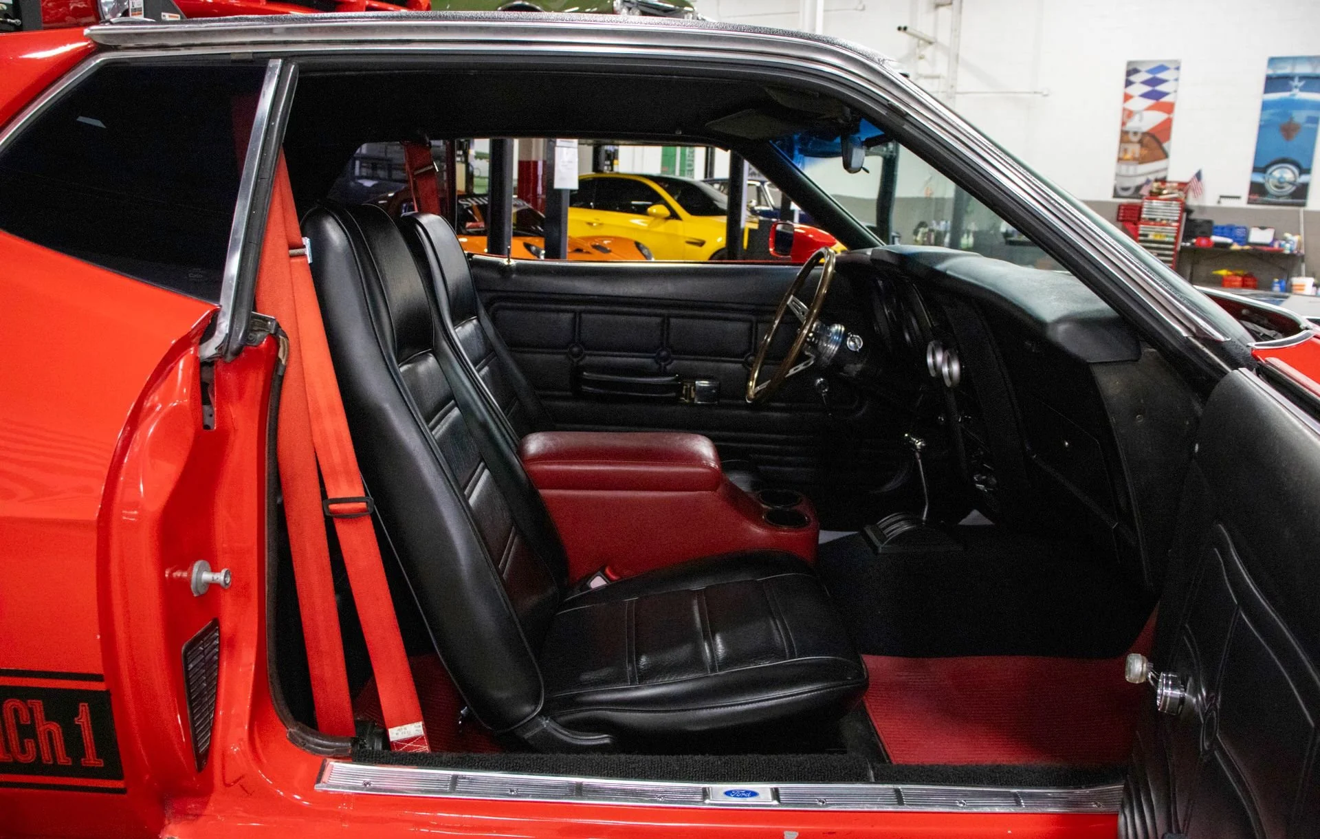 Interior of the 1973 Ford Mustang Mach 1